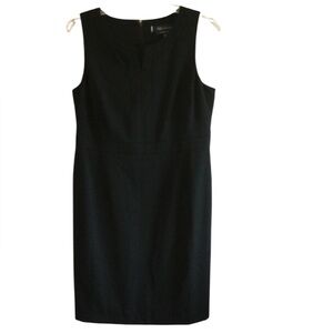 AK Anne Klein Stretch LinedBlack Elegant Party Wedding Sleeveless Dress Sz 12P